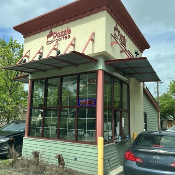 Dazzle Coffee - the outside of a coffeehouse - Coffee & Tea Near Me - Pflugerville, Texas