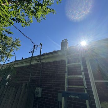 Homesmith Contracting - This is also in the backyard. He was just showing me that he had removed those overlapping branches that were touching the roof. - General Contractors Near Me - Center Line, Michigan
