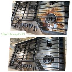 BACA Cleaning - Before & After stove top clean