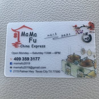Ma Ma Fu China Express - The phone number for mama fu - Chinese Near Me - Texas City, Texas Ma Ma Fu China Express - The phone number for mama fu - Chinese Near Me - Texas City, Texas