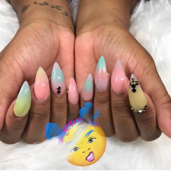 Mad Skillz Salon - Candy Coated Raindrop Nail Art Other Services:  Sculpted Full Sets Gel Mani Pedi Acrylic Fills  Make appointment today 480-442-5516 - Hair Salons Near Me - Mesa, Arizona