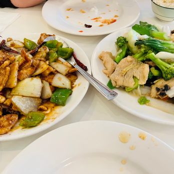 China Chef - Kung Pao Chicken (left) and Chicken with Mixed Veggies (right) - Chinese Near Me - Temecula, California