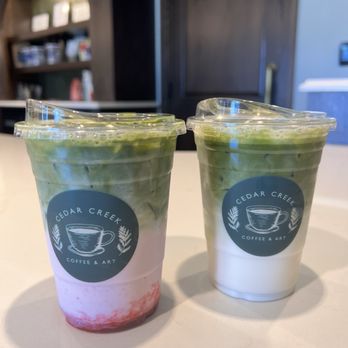 Cedar Creek Coffee & Art - Iced matcha latte - Coffee & Tea Near Me - Elkhorn, Nebraska Cedar Creek Coffee & Art - Iced matcha latte - Coffee & Tea Near Me - Elkhorn, Nebraska