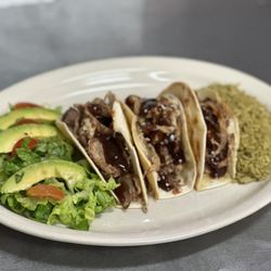 Mas Queso Tex-Mex - Tacos LOCOS! LOVE BRISKET TRY THIS PLATE breaded onion with bbq! It's amazing