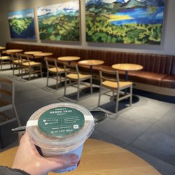 Starbucks - Indoor seating and parfait