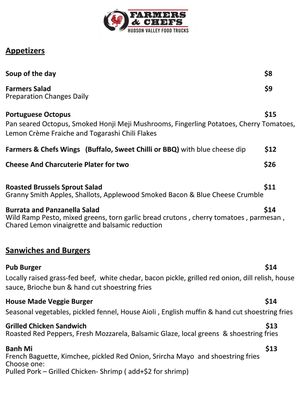 Menu photo 8 Farmers and Chefs Poughkeepsie, NY