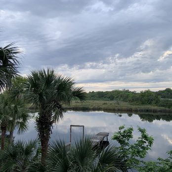 River Grille - View from the enclosed dining area. - Seafood Near Me - Ormond Beach, Florida
