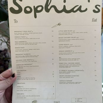 Sophia's A Brunch Counter - menu - Desserts Near Me - Phoenix, Arizona Sophia's A Brunch Counter - menu - Desserts Near Me - Phoenix, Arizona