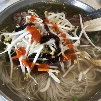Pho Ha #7 - I like to put all the beans sprouts, jalapeños, basil and squeeze the lime in with a little of hot sauce and hoisin sauce. - Vietnamese Near Me - Riverside, California Pho Ha #7 - I like to put all the beans sprouts, jalapeños, basil and squeeze the lime in with a little of hot sauce and hoisin sauce. - Vietnamese Near Me - Riverside, California