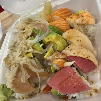 Sushi N Go - 9. Stinky Roll and 16. Spicy Rainbow Roll - Sushi Bars Near Me - Norwalk, California Sushi N Go - 9. Stinky Roll and 16. Spicy Rainbow Roll - Sushi Bars Near Me - Norwalk, California