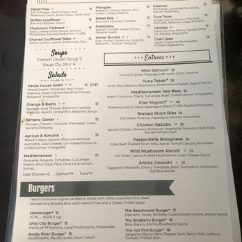Hecks - Menu - Breakfast & Brunch Near Me - Cleveland, Ohio Hecks - Menu - Breakfast & Brunch Near Me - Cleveland, Ohio