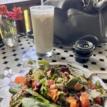 Callie's Kitchen - a salad and a glass of milk - Vegan Near Me - Tomball, Texas