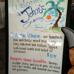 Nightly Specials board at entrance. Nightly Specials board at entrance.