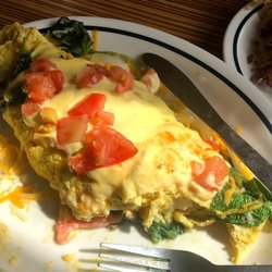 Mansfield Town Center - Dennys in the parking lot