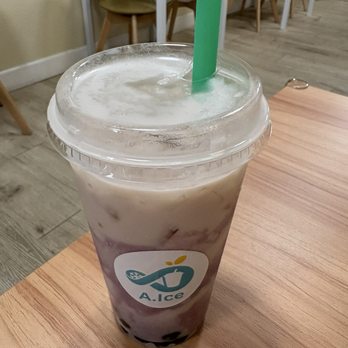 A Ice - Taro Milk Tea - Bubble Tea Near Me - Lodi, California