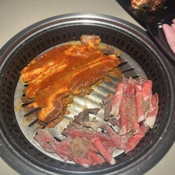Jongro Korean BBQ - Spicy Pork Belly + Garlic Beef Bisket - Korean Near Me - Annapolis, Maryland