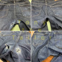 Tony the Tailor - Crotch blow outs? No problem! We've got you covered with professional patch work!