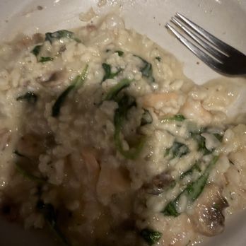 Buona Sera - 4 cheese rissotto with sea food, spinach and mushrooms. - Italian Near Me - Champlin, Minnesota Buona Sera - 4 cheese rissotto with sea food, spinach and mushrooms. - Italian Near Me - Champlin, Minnesota
