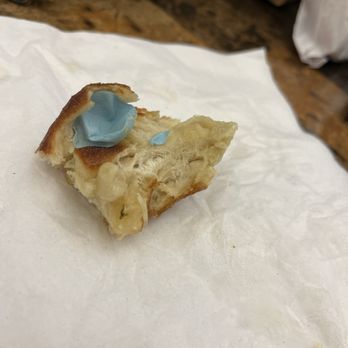 Presto Pasta - Piece of blue gloves in my Parmesan Garlic knots - Italian Near Me - Granada Hills, California Presto Pasta - Piece of blue gloves in my Parmesan Garlic knots - Italian Near Me - Granada Hills, California