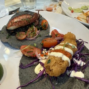 Holbox - Baja Fish Taco and Taco De Pulpo En Su Tinta - Latin American Near Me - Los Angeles, California Holbox - Baja Fish Taco and Taco De Pulpo En Su Tinta - Latin American Near Me - Los Angeles, California