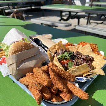 Burger Barn - Zucchini Fries, Cheeseburger, Steak Mexi-bowl, Sweet Potato Fries - Burgers Near Me - Bridgeport, California
