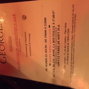 Chez Georges - Get the cheese. - Wine Bars Near Me - Paris, 75 Chez Georges - Get the cheese. - Wine Bars Near Me - Paris, 75