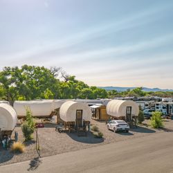 Verde Ranch RV Resort - Storybook wagons & safari tents with private bath and A/C.