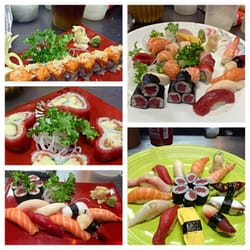Lucky House - Which sushi is your fave? They all look equally delicious!