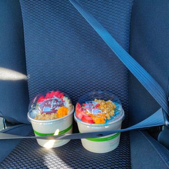 Blendful - two cups of yogurt in a car seat - Juice Bars & Smoothies Near Me - Tacoma, Washington Blendful - two cups of yogurt in a car seat - Juice Bars & Smoothies Near Me - Tacoma, Washington