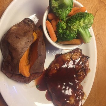 Texas Roadhouse - The BBQ chicken with a side of vegetables and a sweet potato! - Steakhouses Near Me - Tempe, Arizona Texas Roadhouse - The BBQ chicken with a side of vegetables and a sweet potato! - Steakhouses Near Me - Tempe, Arizona