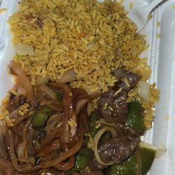 China Park - Pepper steak with onions and peppers