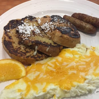 Golden Dolphin Restaurant - Cranberry Walnut French Toast with scrambled egg whites with cheese. Yum!!! - American Near Me - Huntington, New York Golden Dolphin Restaurant - Cranberry Walnut French Toast with scrambled egg whites with cheese. Yum!!! - American Near Me - Huntington, New York