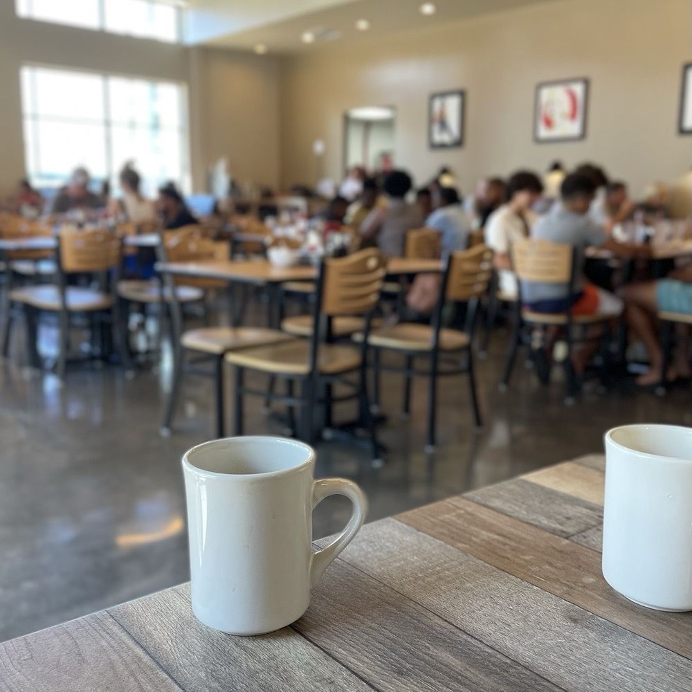 Atlantic Waffle Company - I tried to count all the seats, but i needed more coffee first. By the way, we loved the wood-grain look of the tables! - Waffles Near Me - Virginia Beach, Virginia Atlantic Waffle Company - I tried to count all the seats, but i needed more coffee first. By the way, we loved the wood-grain look of the tables! - Waffles Near Me - Virginia Beach, Virginia