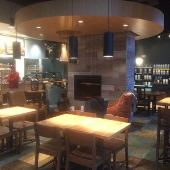 Caribou Coffee - I love the leather chairs next to the fireplace. - Coffee & Tea Near Me - Urbandale, Iowa