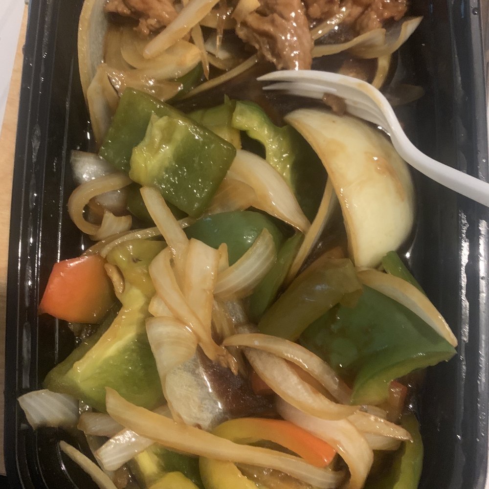Lg pepper steak & onion for $11. Mostly onion Lg pepper steak & onion for $11. Mostly onion