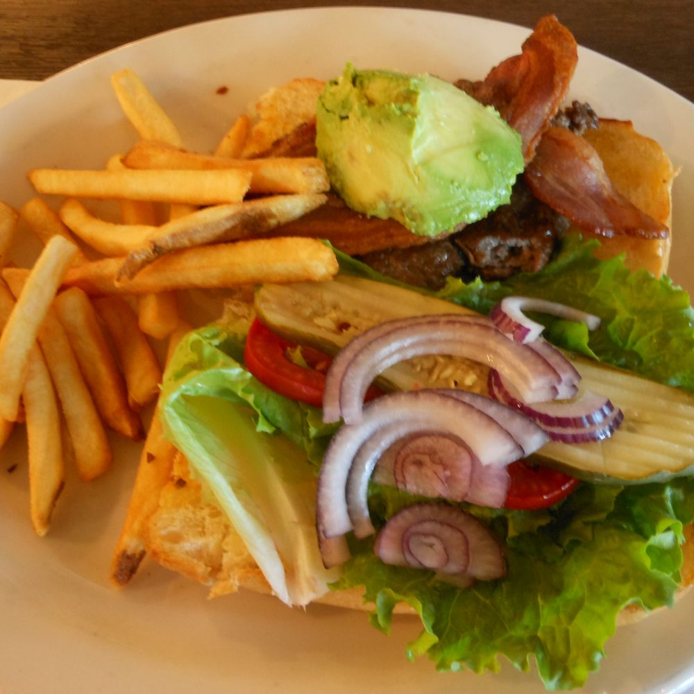Longhouse Restaurant - chef's special burger - New American Near Me - Gilroy, California Longhouse Restaurant - chef's special burger - New American Near Me - Gilroy, California