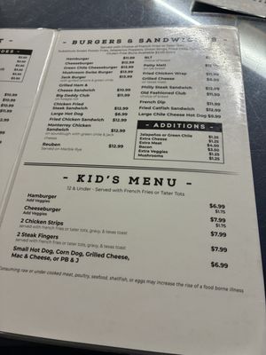Menu photo 3 Big Daddy's Diner Cloudcroft, NM