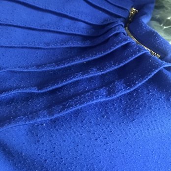 Ziker Cleaners - This is my dress when it came out - gold zipper (went in silver zipper) and pills/ clumps of fabric on the entire dress. - Laundry Services Near Me - South Bend, Indiana Ziker Cleaners - This is my dress when it came out - gold zipper (went in silver zipper) and pills/ clumps of fabric on the entire dress. - Laundry Services Near Me - South Bend, Indiana