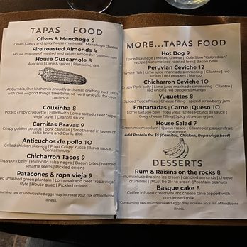 Cumbia - Menu - Latin American Near Me - Omaha, Nebraska