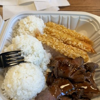 Mo' Bettahs Hawaiian Style Food - Shrimp and Teri Steak all rice. No cabbage - Hawaiian Near Me - Las Vegas, Nevada Mo' Bettahs Hawaiian Style Food - Shrimp and Teri Steak all rice. No cabbage - Hawaiian Near Me - Las Vegas, Nevada