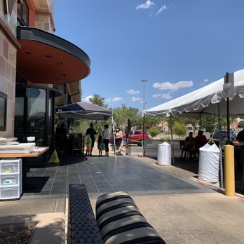 BJ's Restaurant & Brewhouse - Take out entrance, outdoor greeter desk, makeshift patio - Breweries Near Me - Albuquerque, New Mexico BJ's Restaurant & Brewhouse - Take out entrance, outdoor greeter desk, makeshift patio - Breweries Near Me - Albuquerque, New Mexico