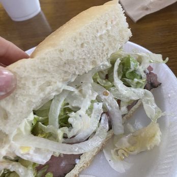 Baldinos Giant Jersey Subs - 6. HALF Roast Beef Sub - Sandwiches Near Me - Savannah, Georgia Baldinos Giant Jersey Subs - 6. HALF Roast Beef Sub - Sandwiches Near Me - Savannah, Georgia