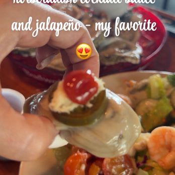 Sandollar Restaurant & Marina - I always ask for jalapeños for my oysters - American Near Me - Jacksonville, Florida