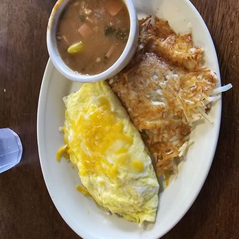 Mariachis de Jalisco #3 - Egg, sausage, cheese omlet and cheese omelet. Charro beans and hash browns. - Mexican Near Me - Taylor, Texas Mariachis de Jalisco #3 - Egg, sausage, cheese omlet and cheese omelet. Charro beans and hash browns. - Mexican Near Me - Taylor, Texas