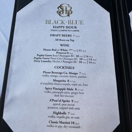 Happy Hour Menu