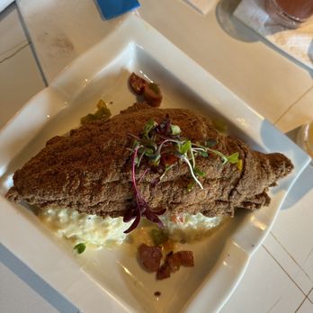 Esco Restaurant & Tapas Memphis - Fried Catfish and grits - Lounges Near Me - Memphis, Tennessee