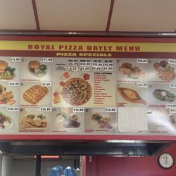 Royal Pizza - Menu as of 12/2025