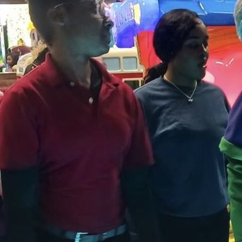 Chuck E. Cheese - those are 2 of the staff that were disrespectful. RED SHIRT - Pizza Near Me - Sharonville, Ohio