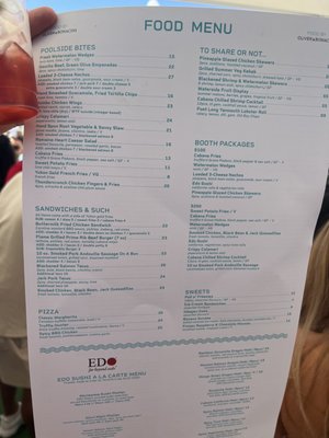 Menu photo 3 Cabana Pool Bar Toronto, ON