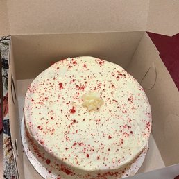 This Southern Red Velvet cake was the best I ever had.  The cake was buttery and moist.  Absolutely delicious